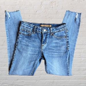 Joe’s The Rocker Raw Hem Ankle Skinny Jeans - Size 10, Girls.